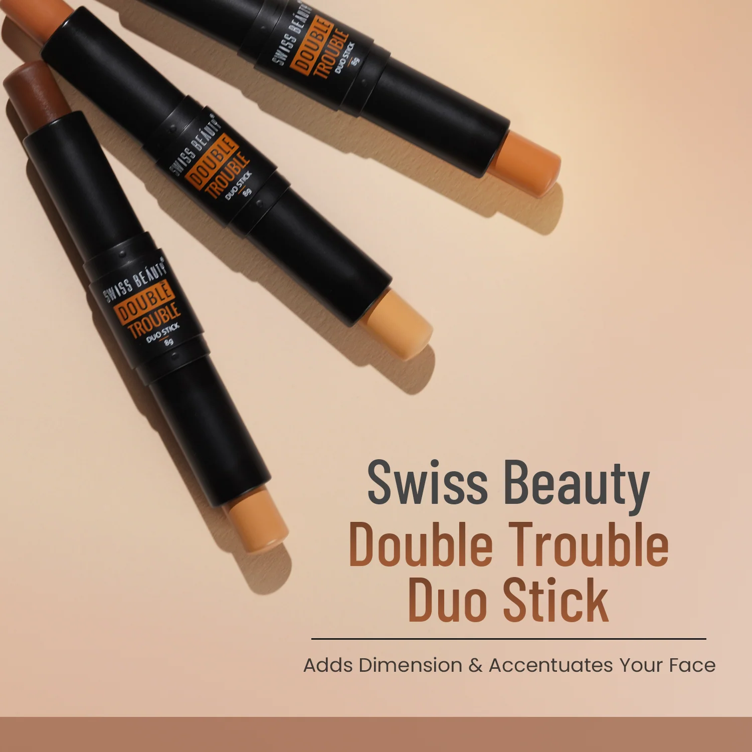 Double Trouble Duo Highlighter & Contour Stick - Image 4